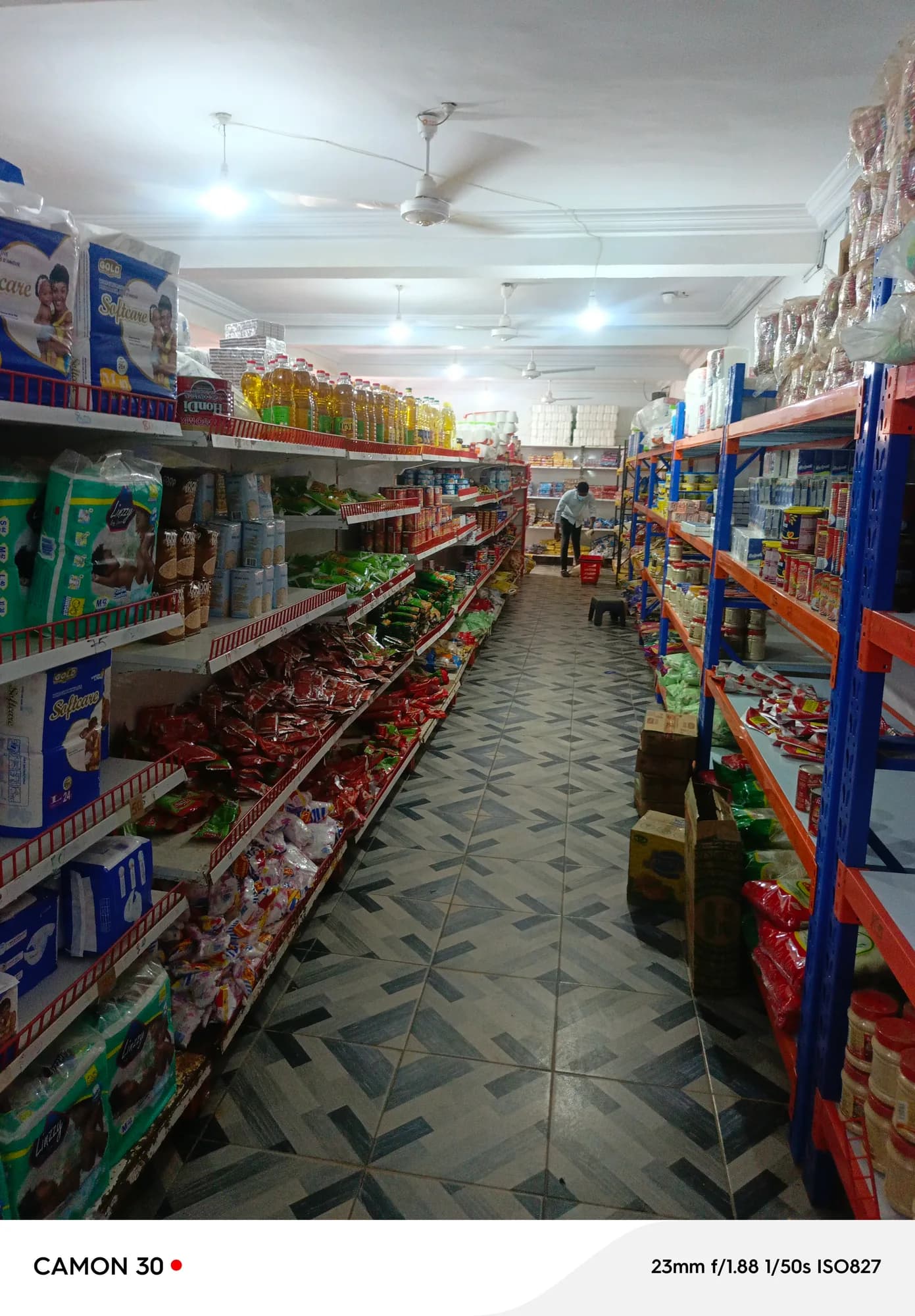 Inside the supermarket