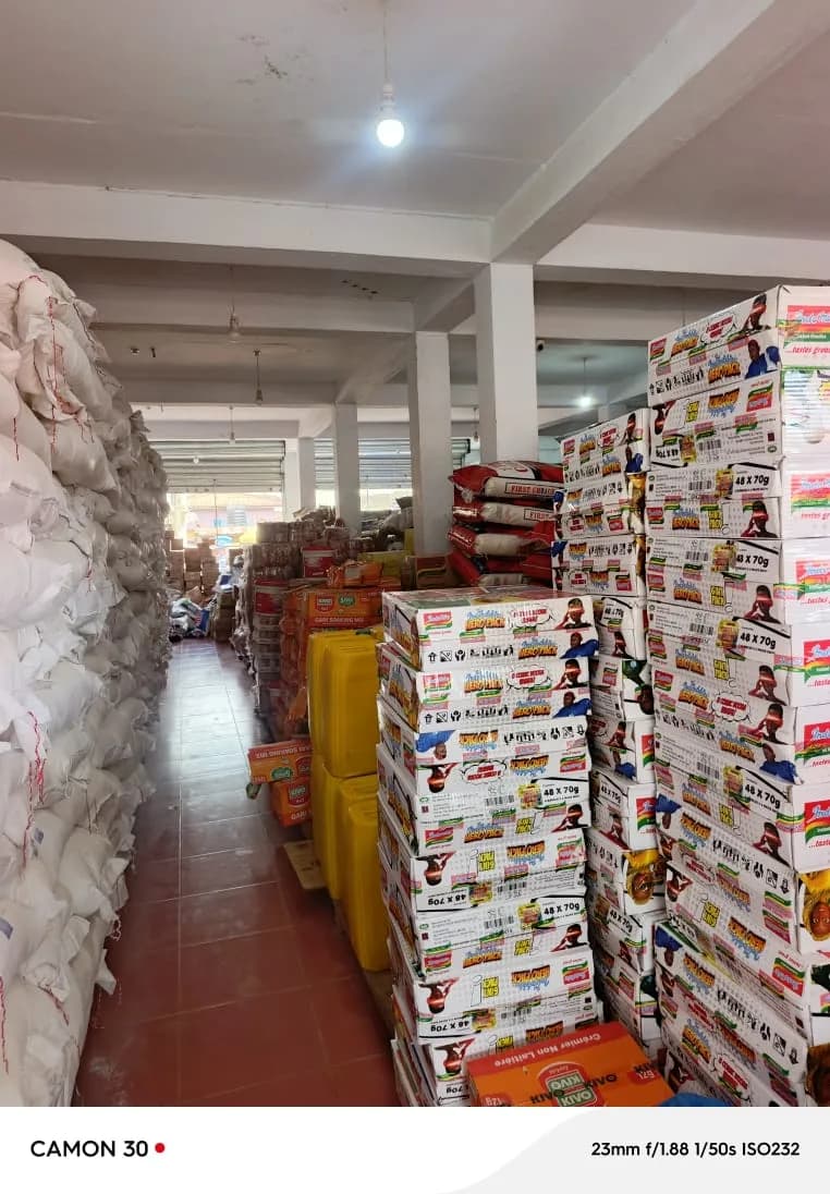 Inside the supermarket