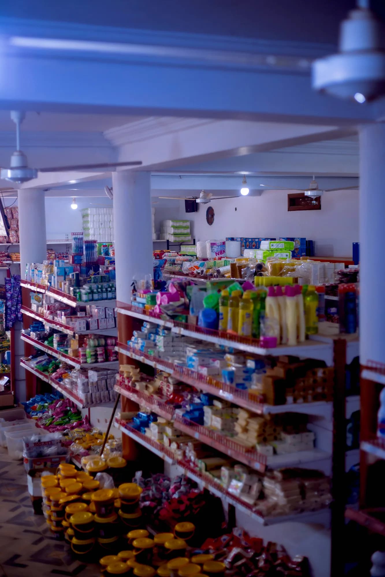 Inside the supermarket
